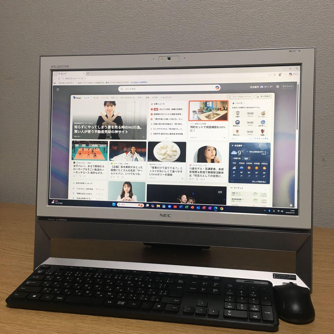 NEC VALUESTAR Win11 一体型 地デジ SSD デスクトップPC