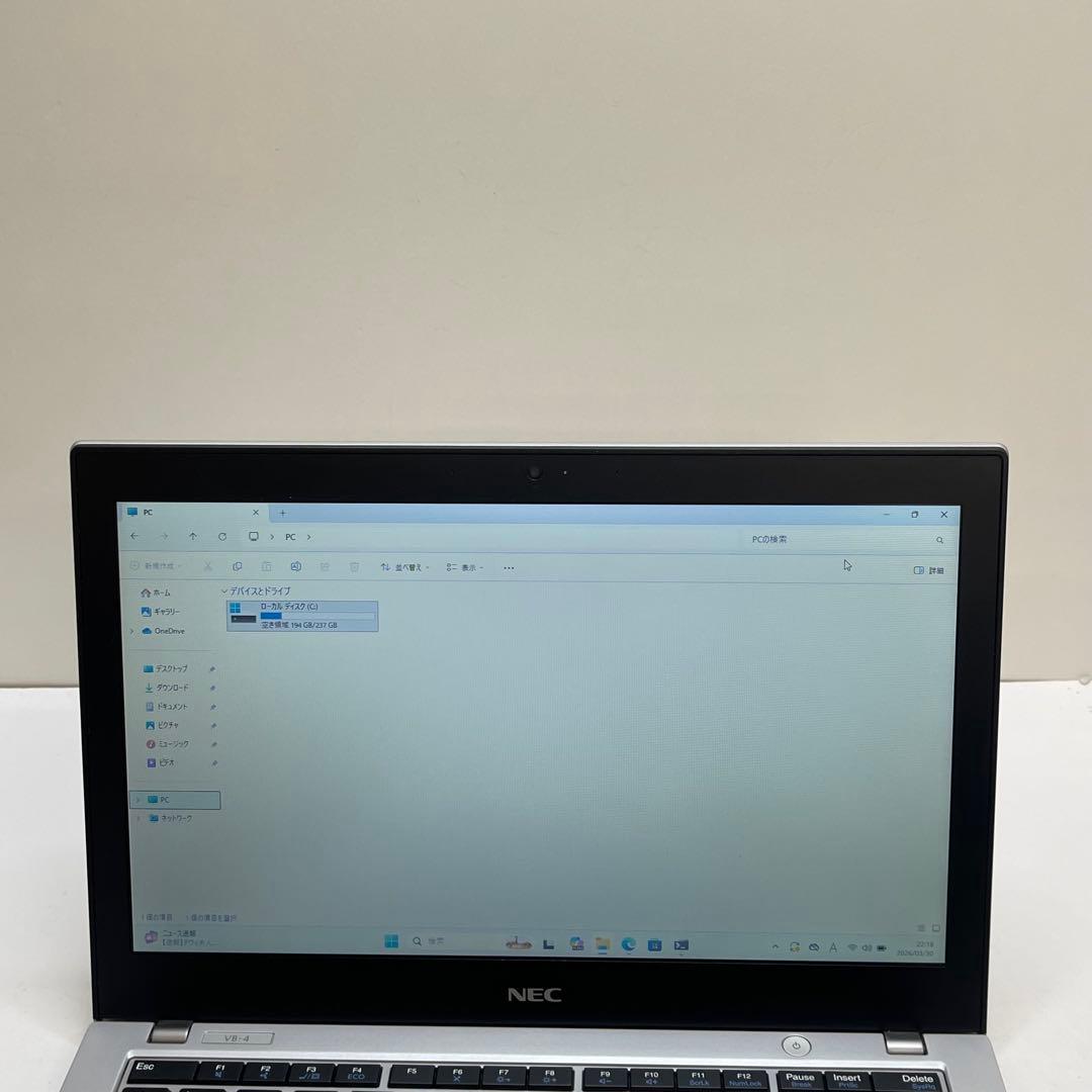 Windowsノート本体 NEC VersaPro VB-4 i5-8350U 8GB SSD256GB