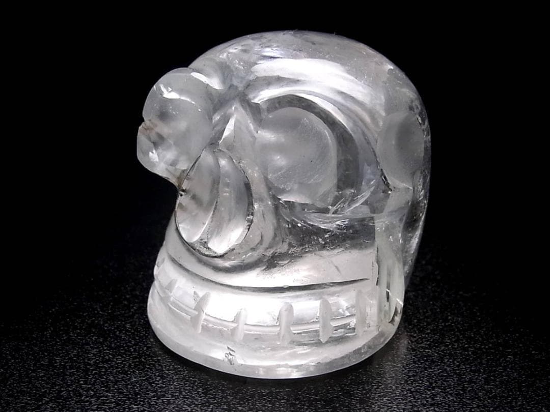 ネパール ヒマラヤ水晶製 どくろ水晶 スカルクォーツ 208g レインボー水晶