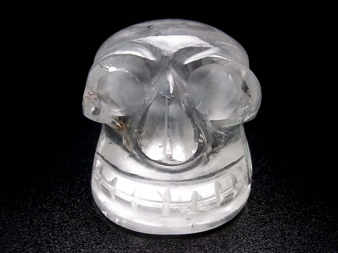 ネパール ヒマラヤ水晶製 どくろ水晶 スカルクォーツ 208g レインボー水晶