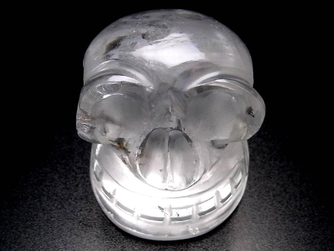 ネパール ヒマラヤ水晶製 どくろ水晶 スカルクォーツ 208g レインボー水晶