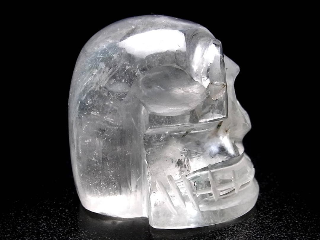 ネパール ヒマラヤ水晶製 どくろ水晶 スカルクォーツ 208g レインボー水晶