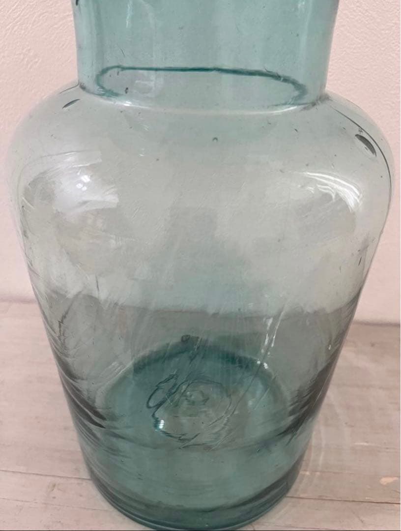 フランスアンティーク 大きめフラワーベース 花瓶 ガラス花瓶 花器