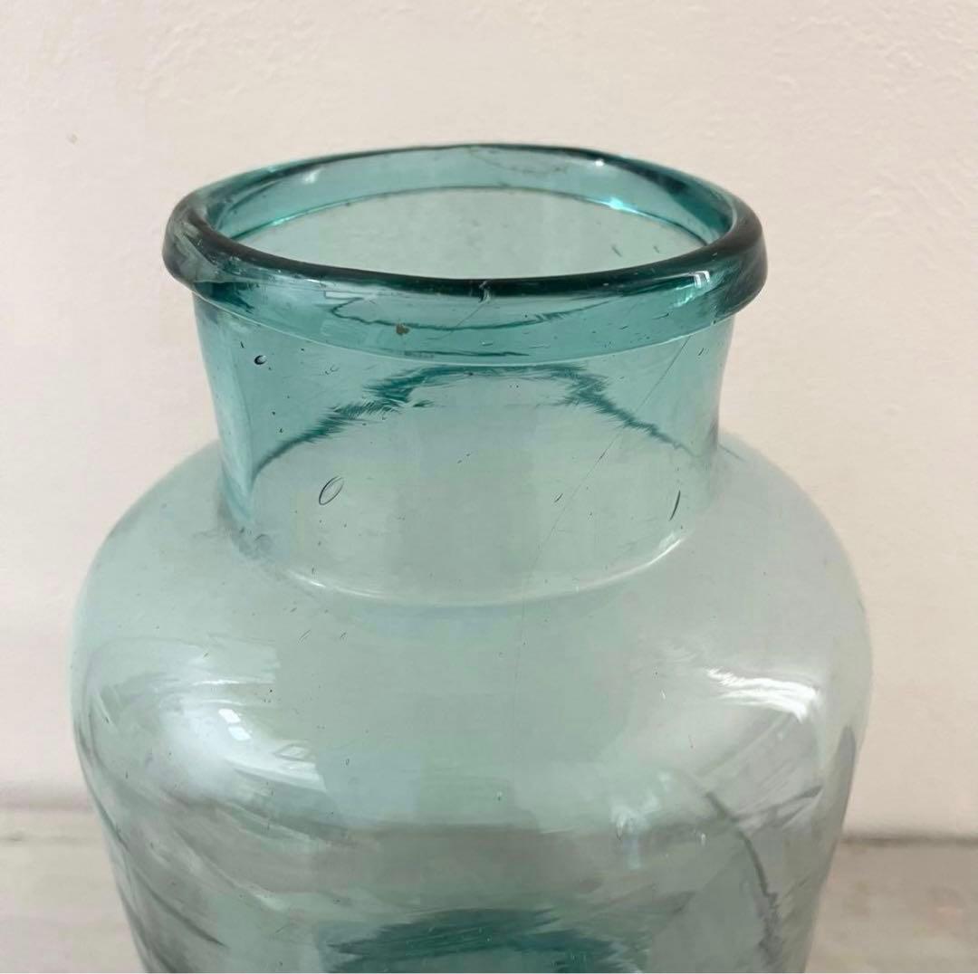 フランスアンティーク 大きめフラワーベース 花瓶 ガラス花瓶 花器