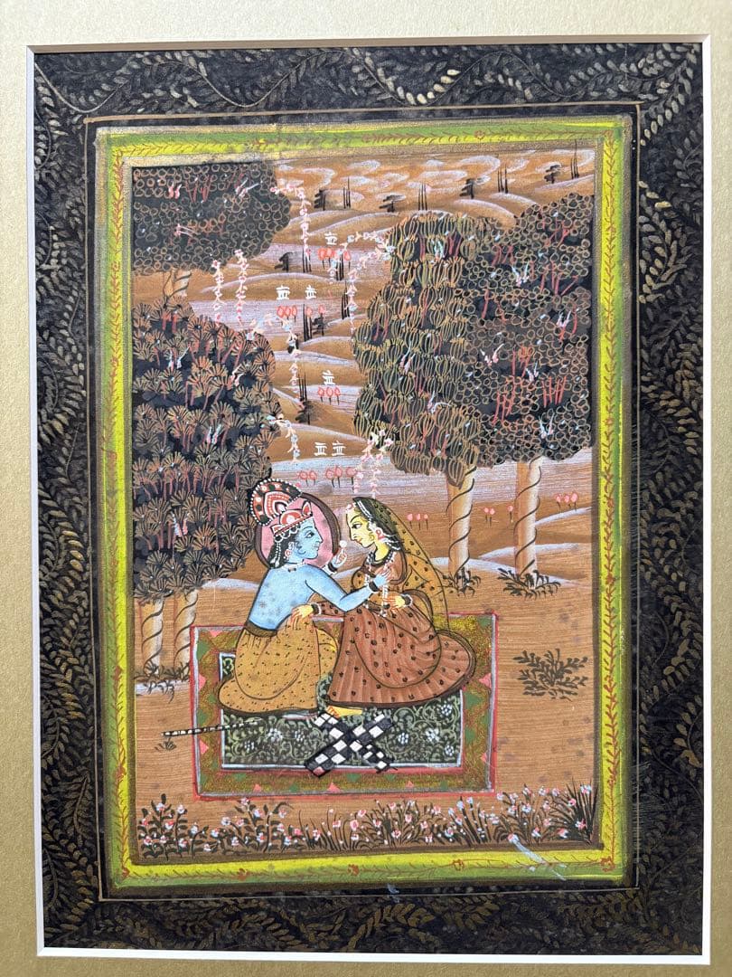 インドミニアチュール　手書き　細密画