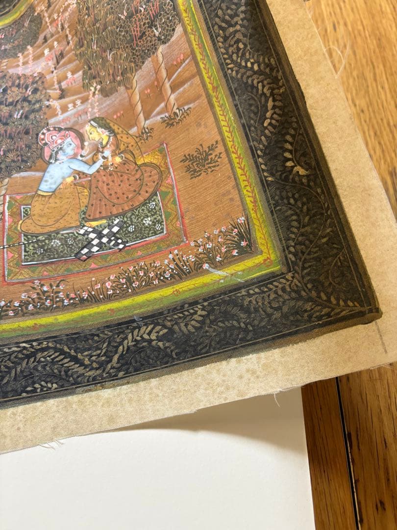 インドミニアチュール　手書き　細密画