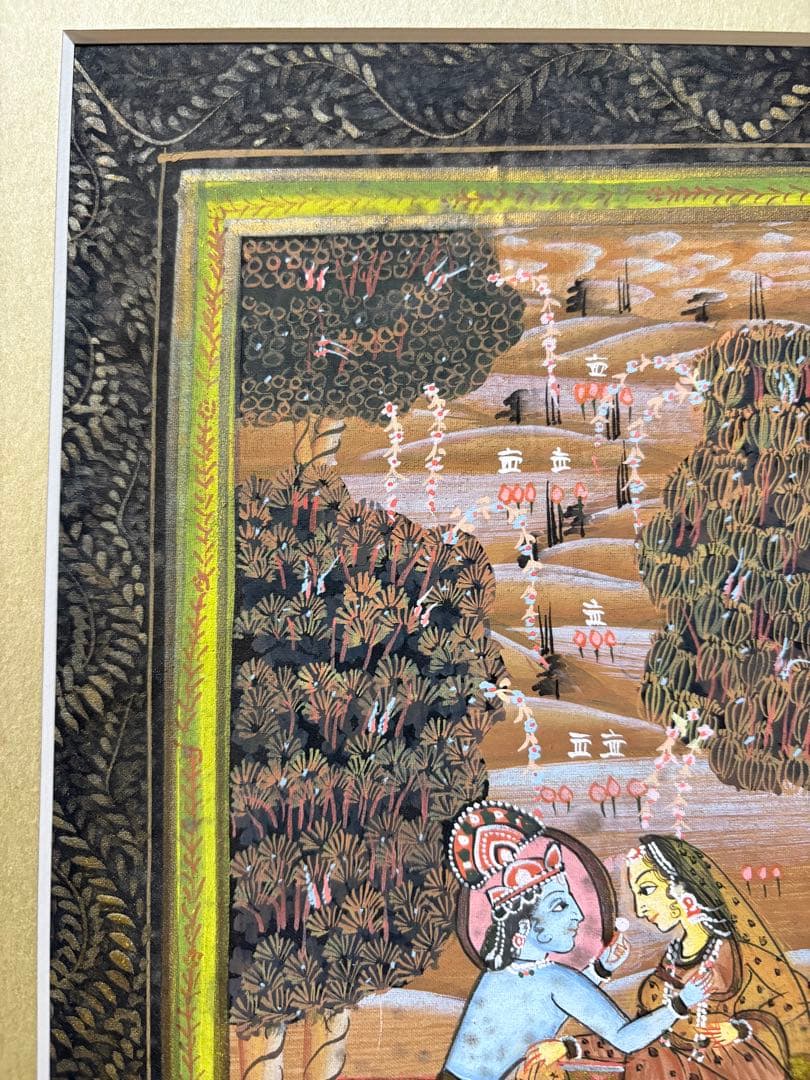 インドミニアチュール　手書き　細密画