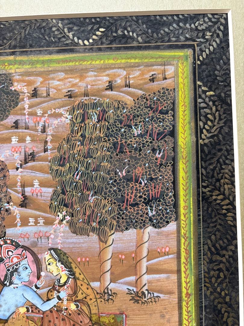 インドミニアチュール　手書き　細密画