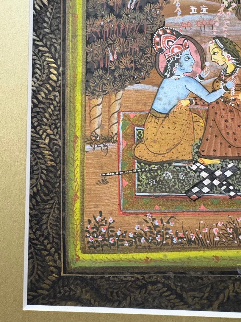 インドミニアチュール　手書き　細密画