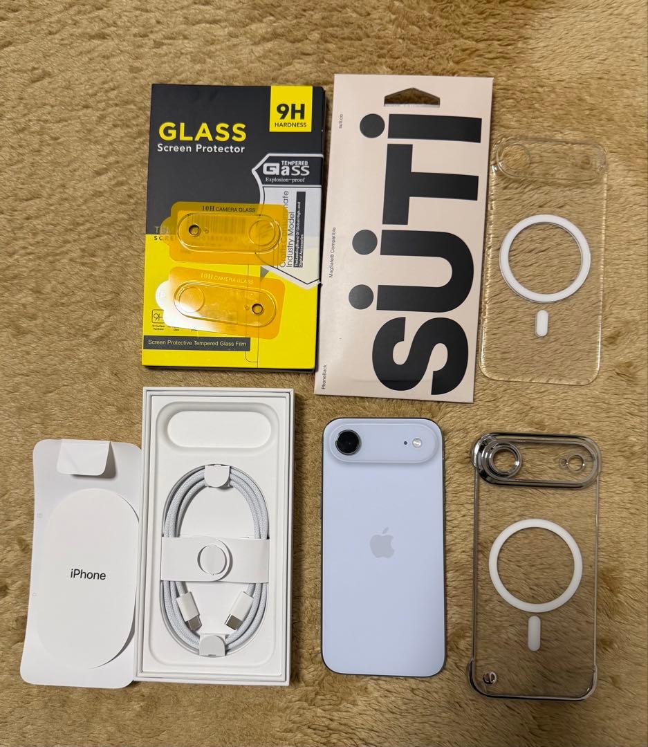 l*e様 iPhone Air 256GB スカイブルー 美品　SUTI フォン