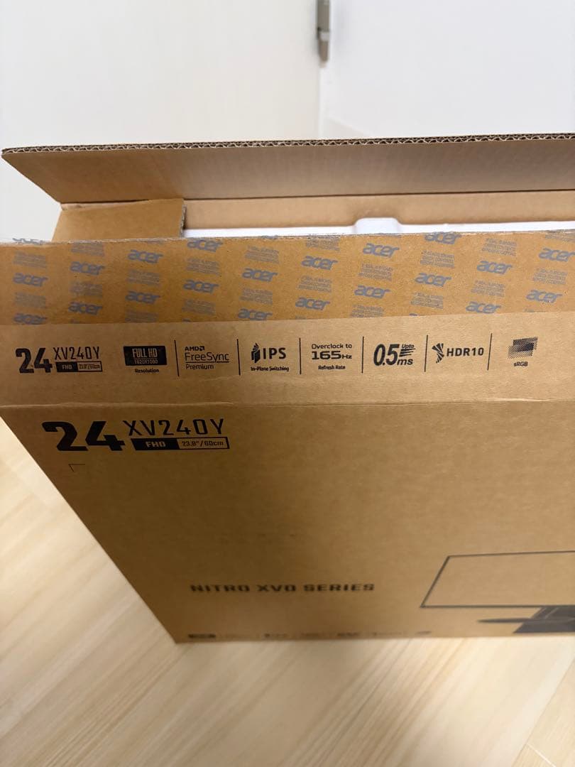 acer ゲーミングモニター　XV240Y Pbmiiprfx 23.8インチ