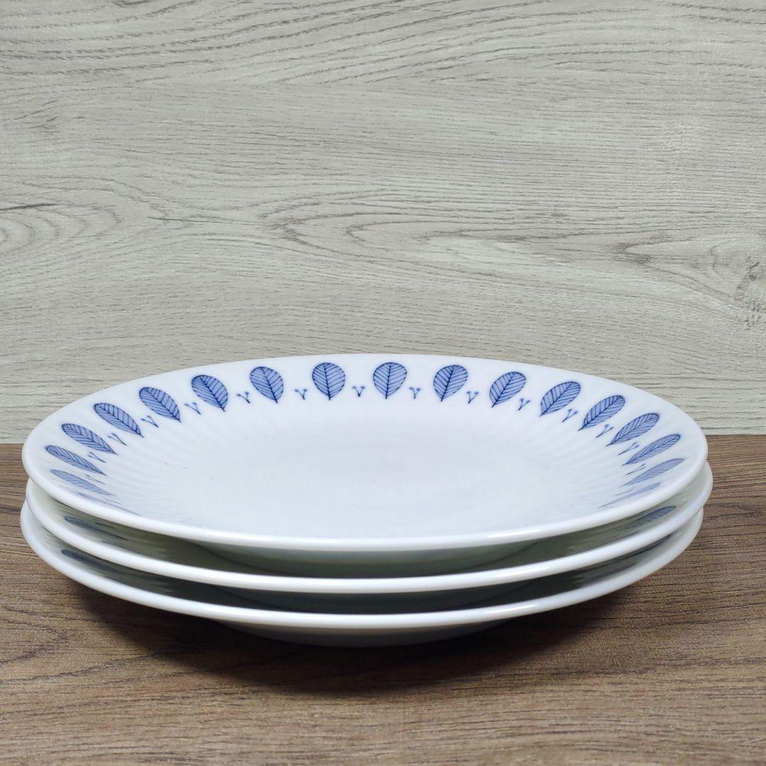 美濃焼　人気のうすかる ハーブミント　22cmプレート　３枚　新品未使用