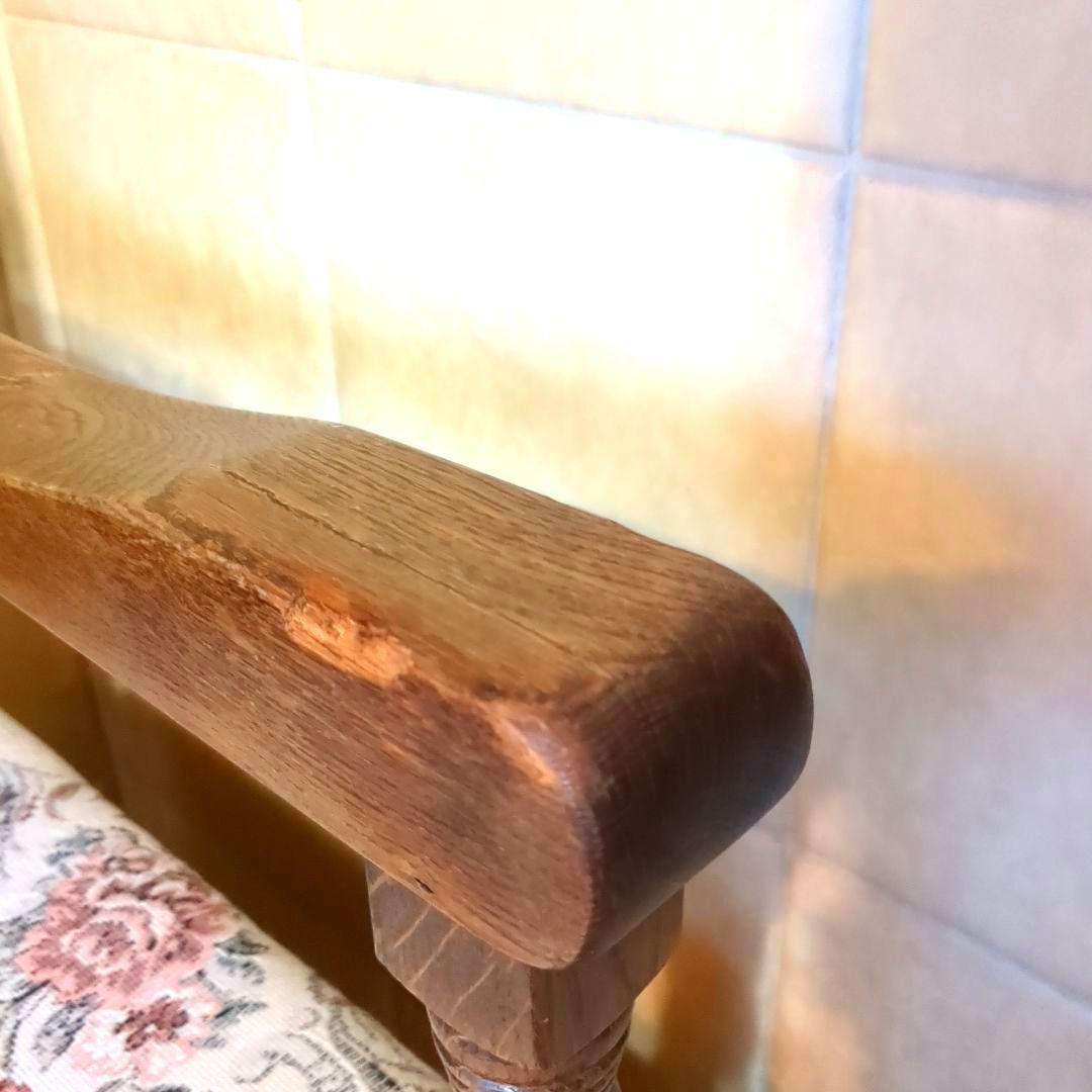 オーク材　テレフォンベンチ　電話台　アンティーク