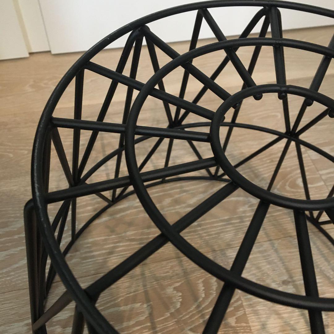 ファームリビング　ワイヤーバスケットS ブラック