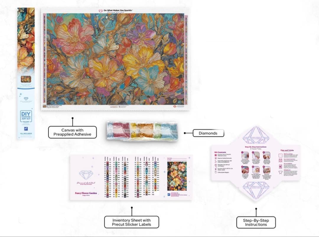 【Diamond Art Club】　Fancy Flower Garden