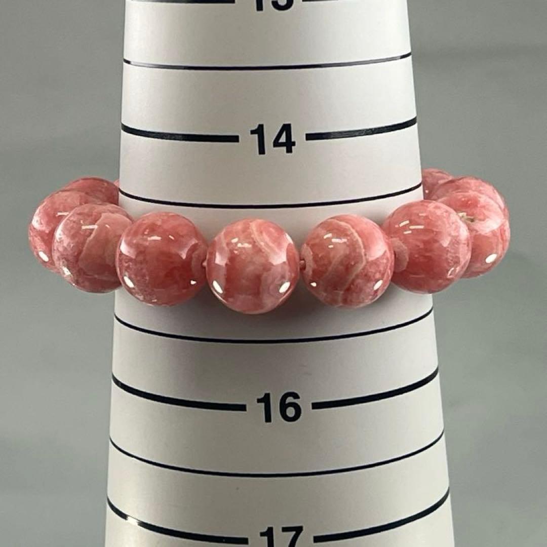 a BRY0532☆インカローズブレスレット☆高品質　天然石　美品