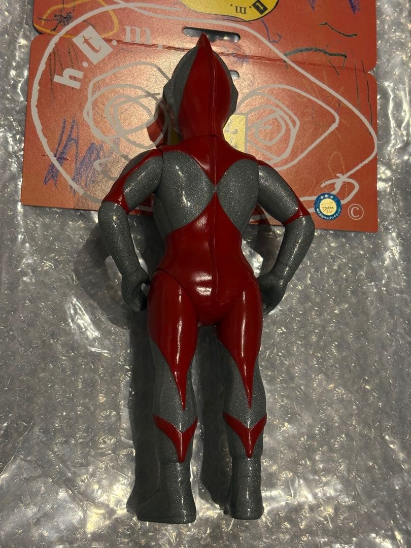 ハンサムタロウエム ウルトラマン ソフビ グレーラメ ヘッダー付き