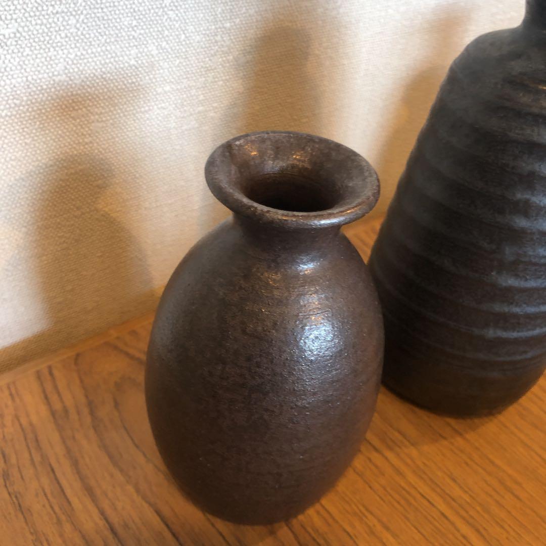 備前焼、萩焼　一輪挿し