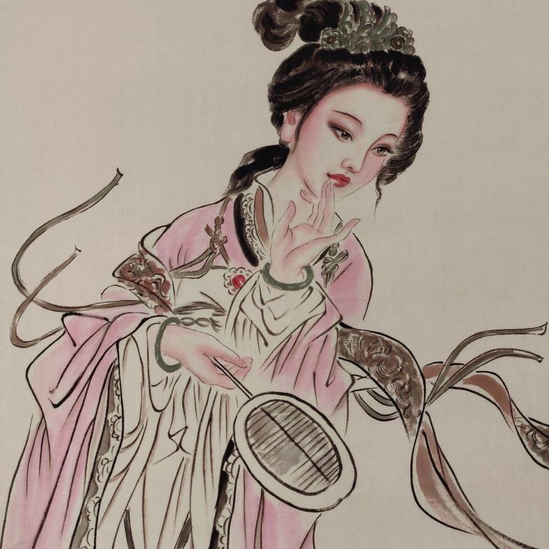 刘继卣 波涌忝色 中国画 掛け軸 水墨画 和室 玄関 茶室 壁掛け 美術品