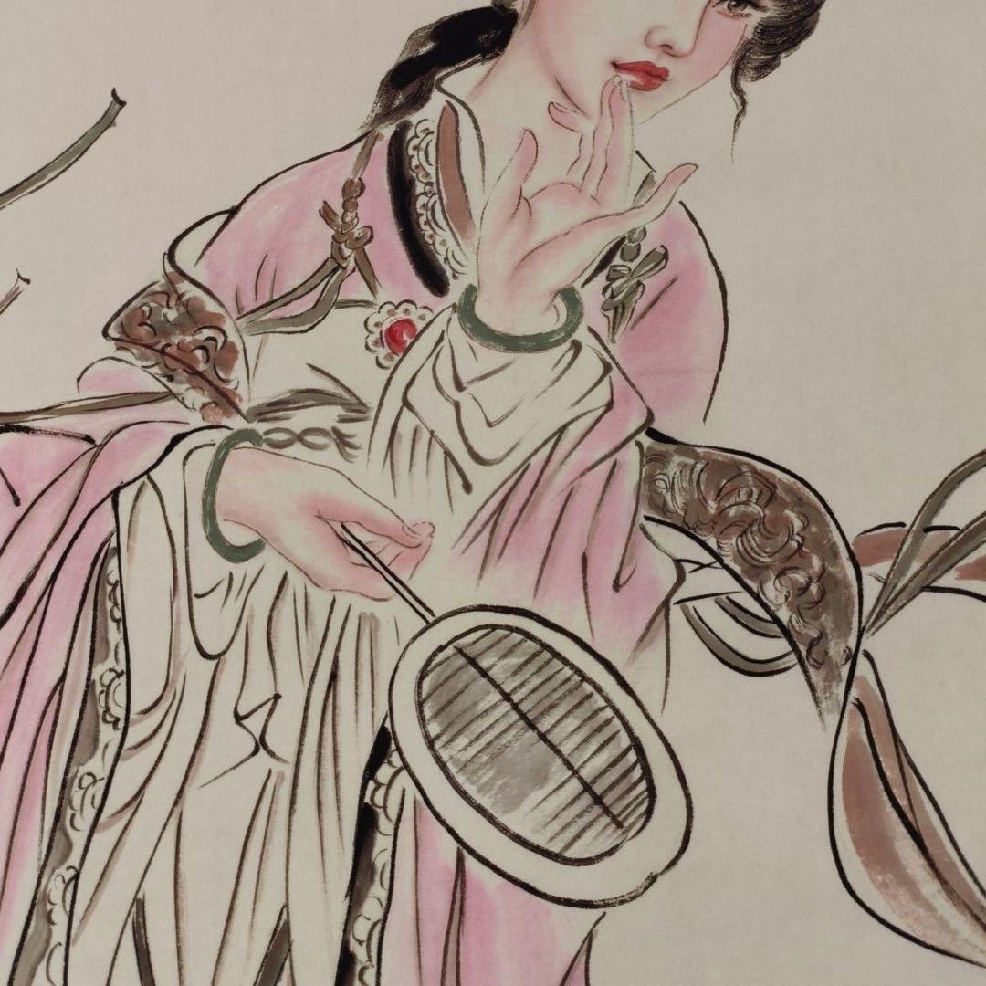 刘继卣 波涌忝色 中国画 掛け軸 水墨画 和室 玄関 茶室 壁掛け 美術品