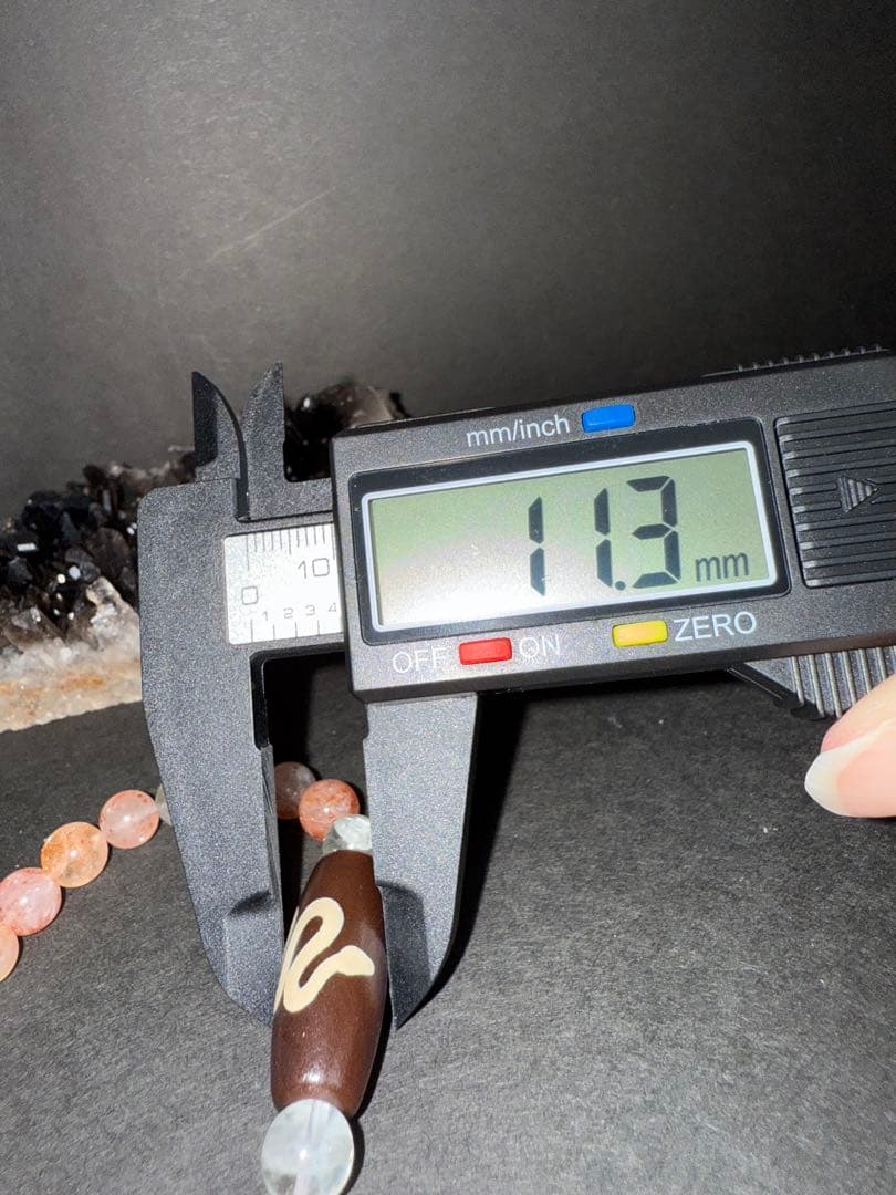 ✨✨梵字入り白蛇天珠✨✨アルーシャサンストーン