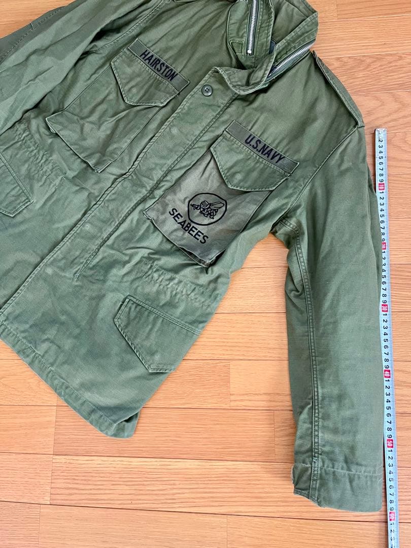 M65 フィールドジャケットU.S.NAVY シービーズ ◎裏地グレー 美品SS