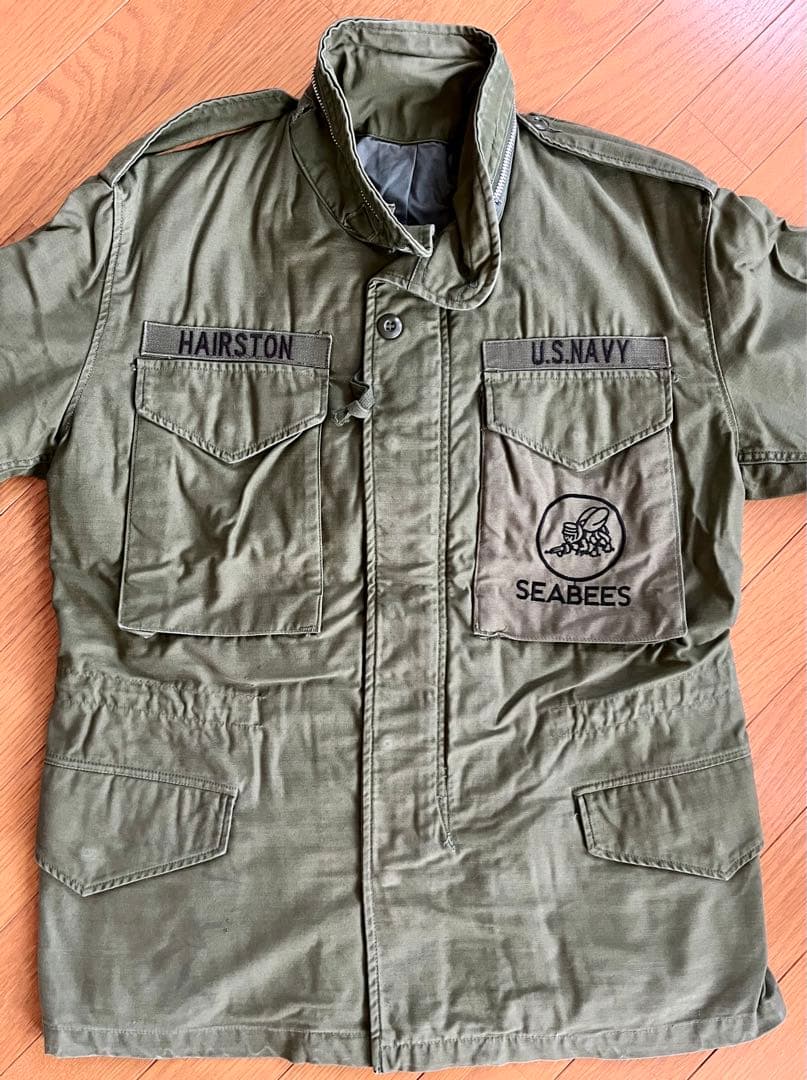 M65 フィールドジャケットU.S.NAVY シービーズ ◎裏地グレー 美品SS