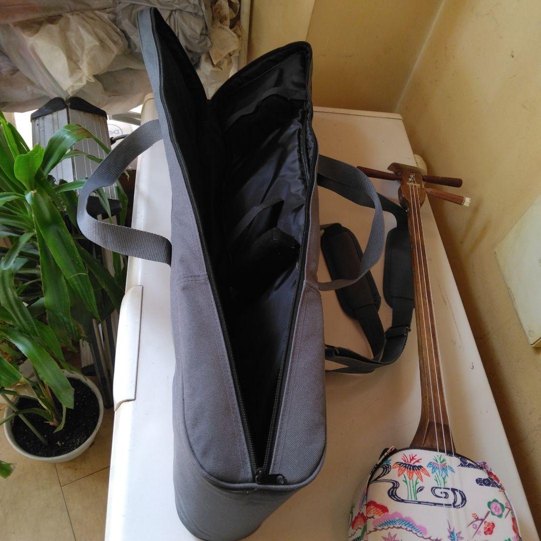 ウッド三線 花柄デザイン ケース付き