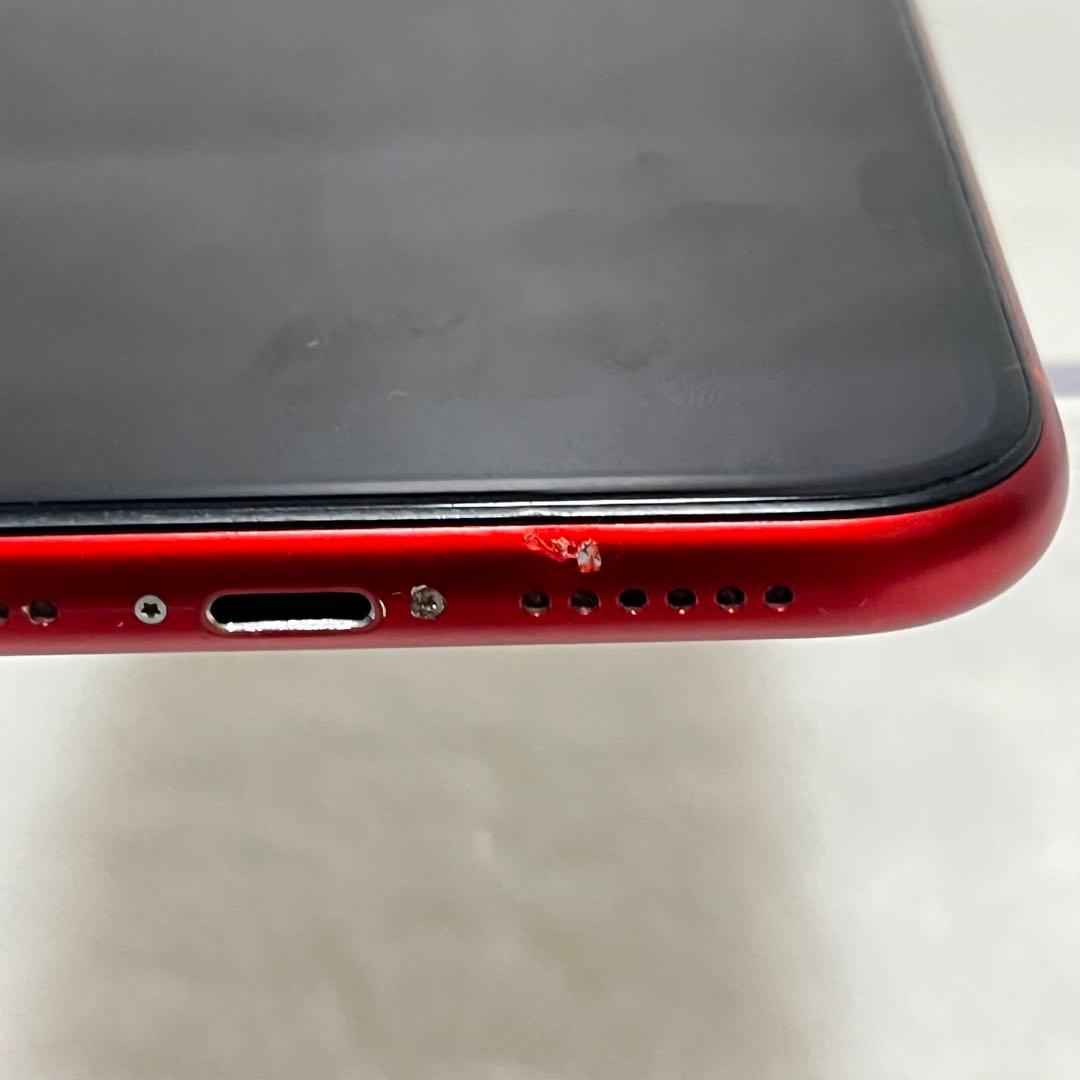 iPhone XR Red 64GB SIMフリー バッテリー100% 本体