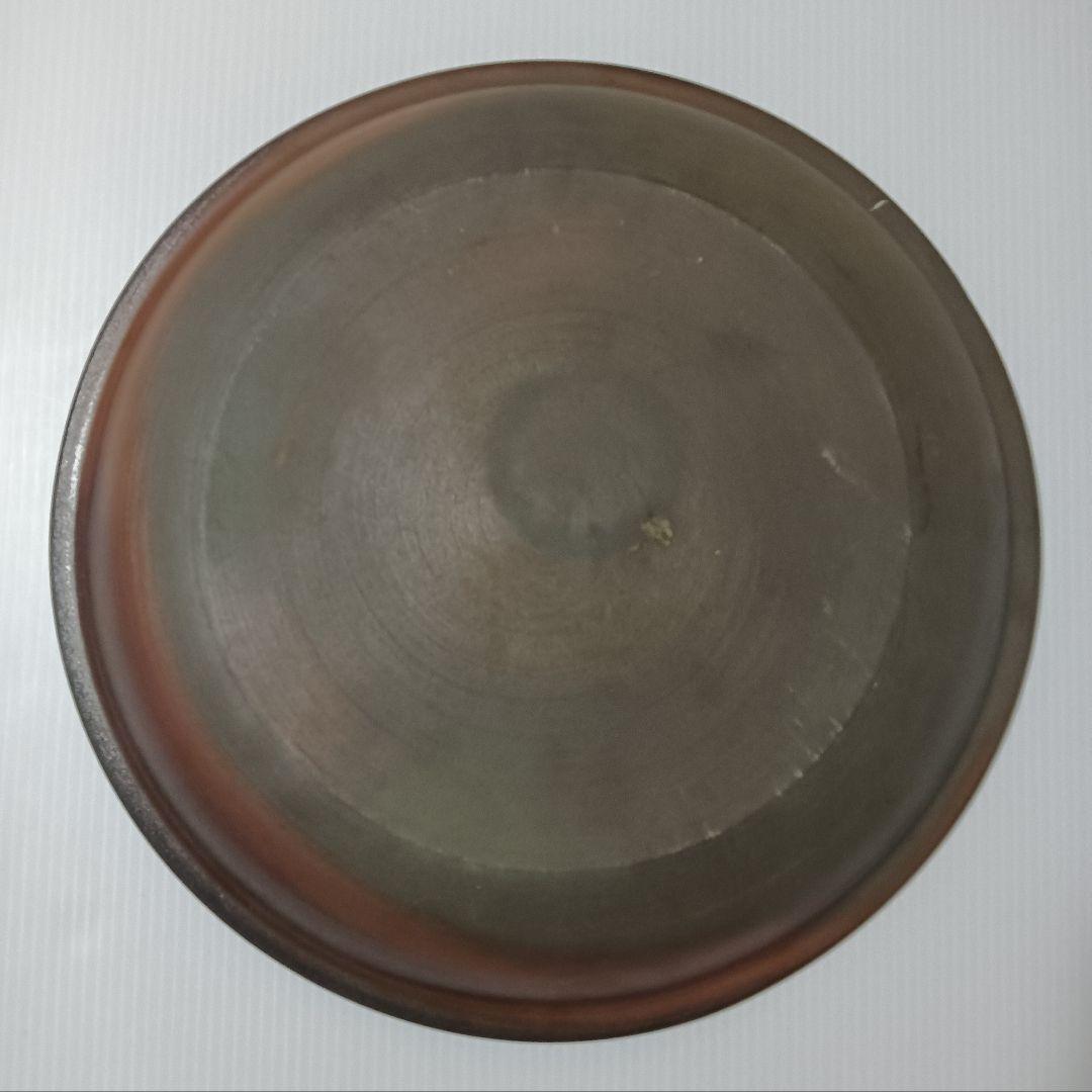 沖縄　やちむん　琉球南蛮墨流し手大皿 36cm