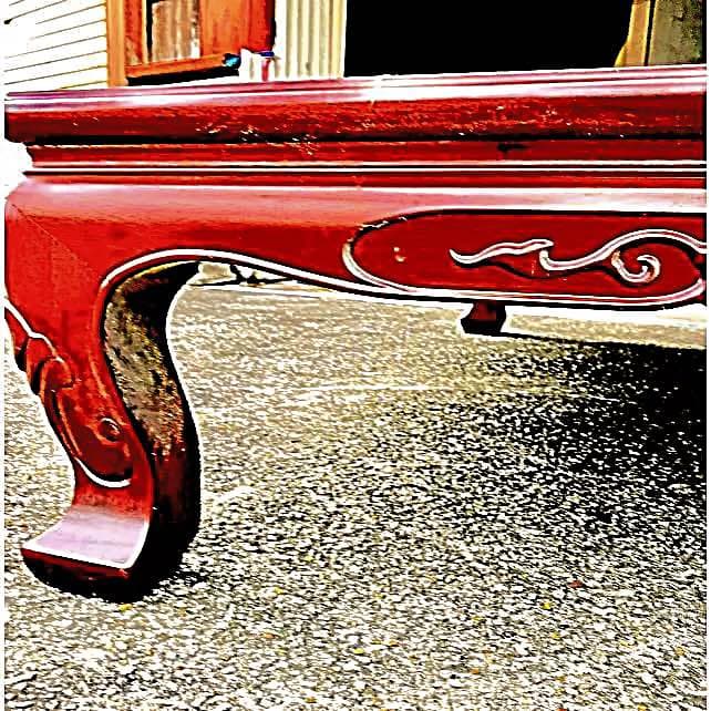 高級唐木、高級紫檀で出来た卓机！150x120x50！