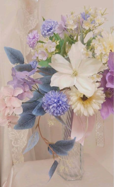 54i インテリア用ア―ティフィシャルフラワー＆ウェディングブーケ　社長室　受付