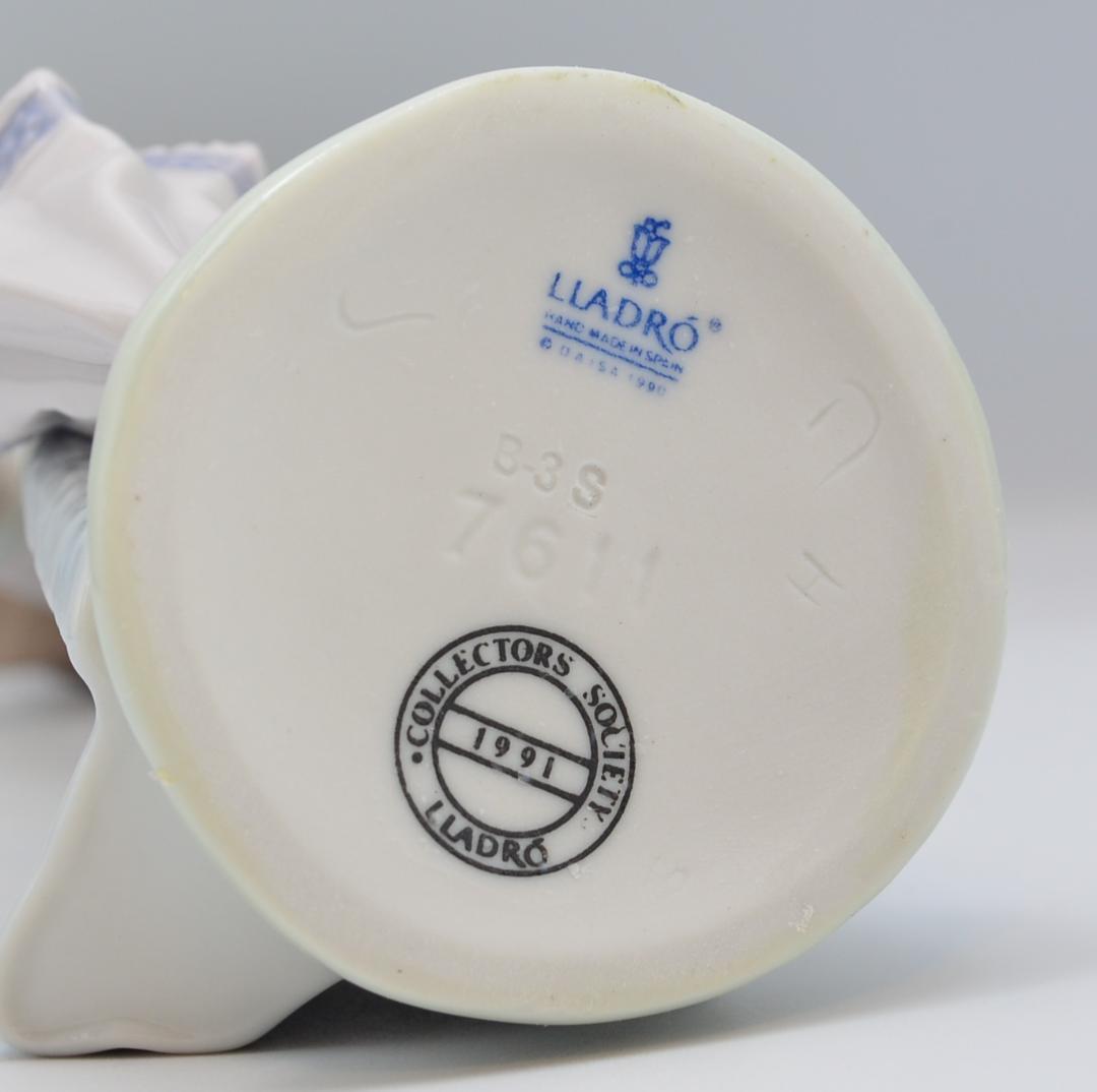 夏の散歩　＃7611　★リヤドロ　スペイン　ポーセリン　1991年　ヴィンテージ