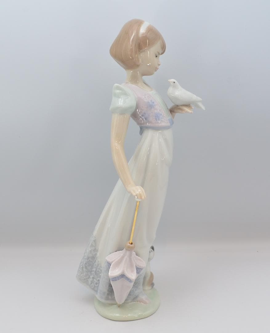 夏の散歩　＃7611　★リヤドロ　スペイン　ポーセリン　1991年　ヴィンテージ