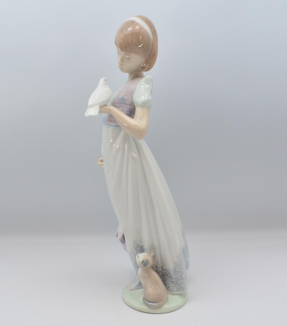 夏の散歩　＃7611　★リヤドロ　スペイン　ポーセリン　1991年　ヴィンテージ