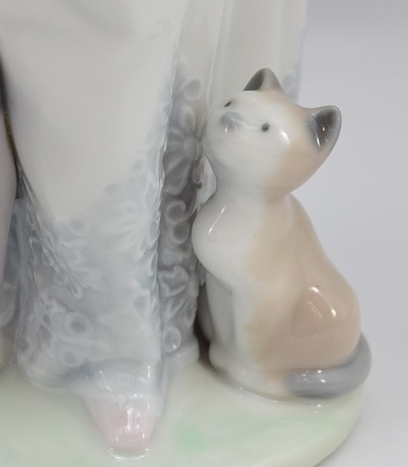 夏の散歩　＃7611　★リヤドロ　スペイン　ポーセリン　1991年　ヴィンテージ