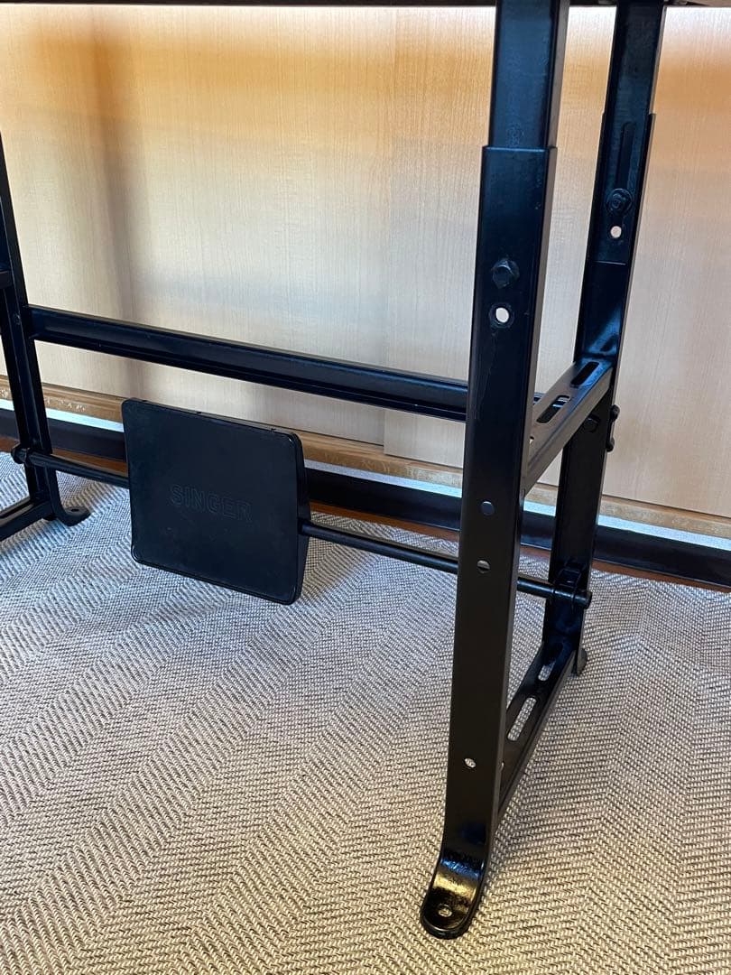 【メンテナンス済み】希少 アメリカ製 SINGER社製 ミシンテーブル デスク