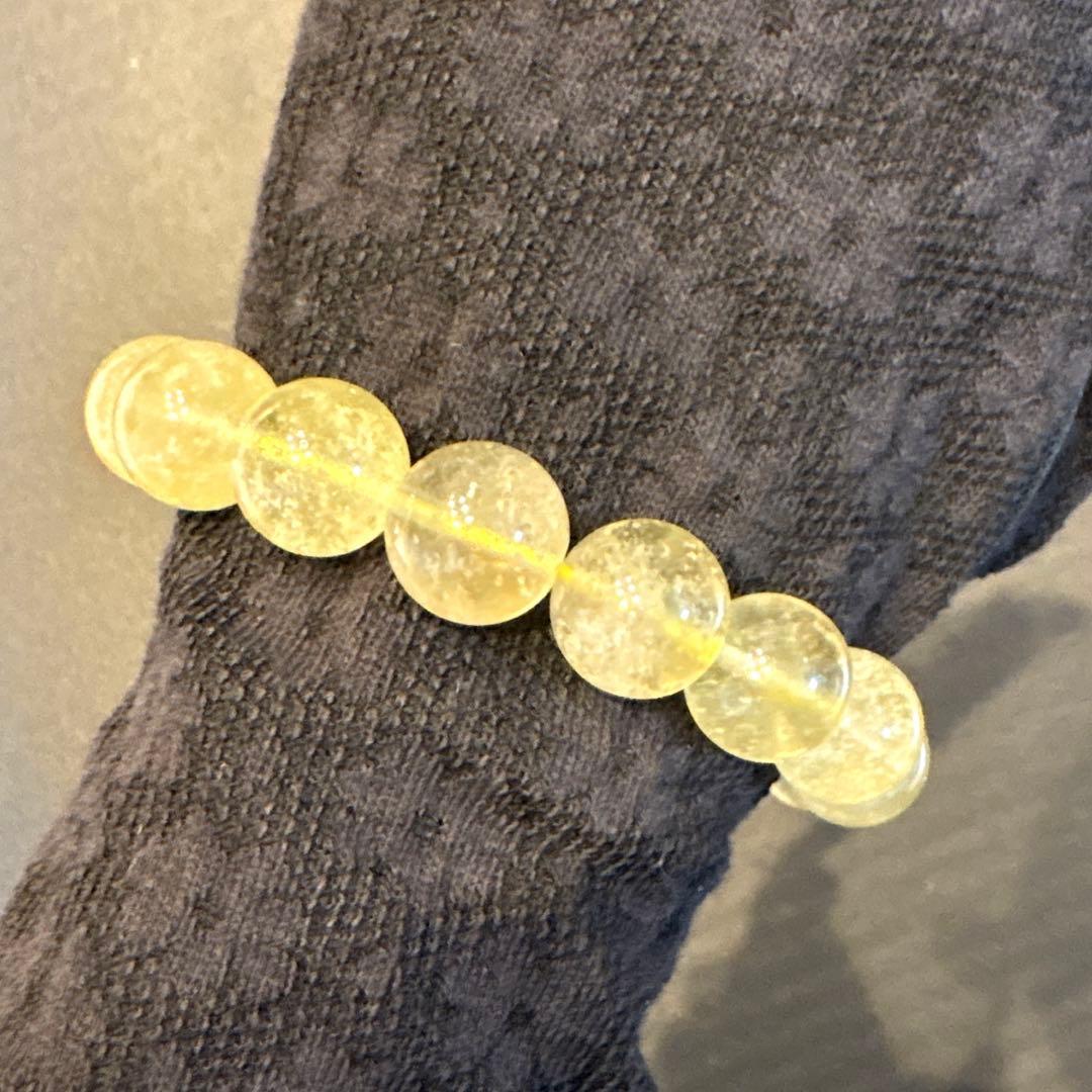 リビアングラス隕石　大玉ブレスレット③ 開運＊運気好転