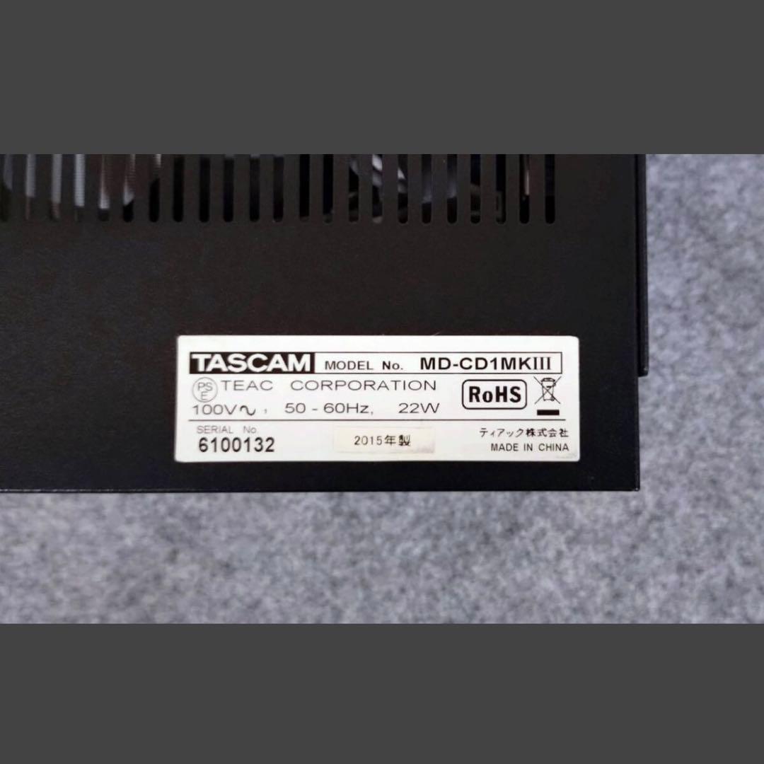 【美品】TASCAM MD-CD1MKⅢ MD-CD1MK3 タスカム ④