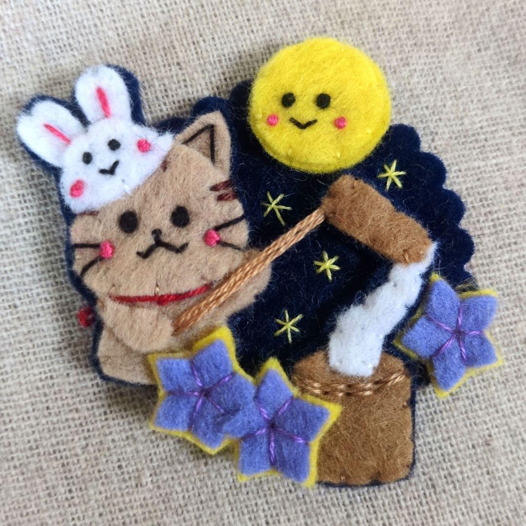 [専用　こり様]チャーム ハンドメイド 刺繍 フェルト 毛糸 ストラップ