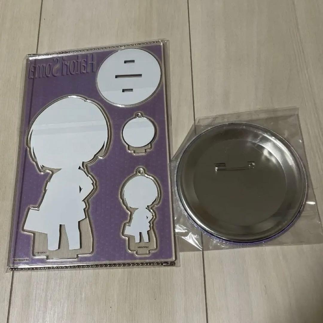 草摩はとり　2点セット缶バッジ　アクリルスタンド　フルーツバスケット　まねきねこ