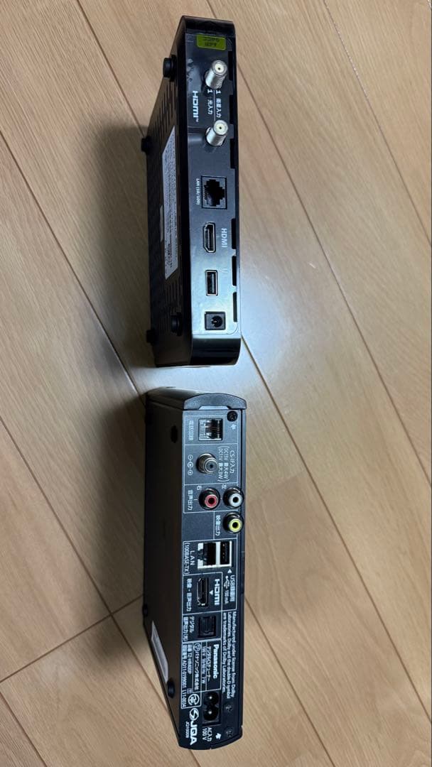 スカパーチューナー新旧中古セットICカード無し