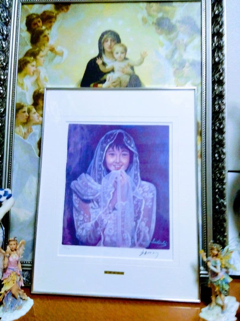 希少.五月みどり.リトグラフ.直筆サイン有ります