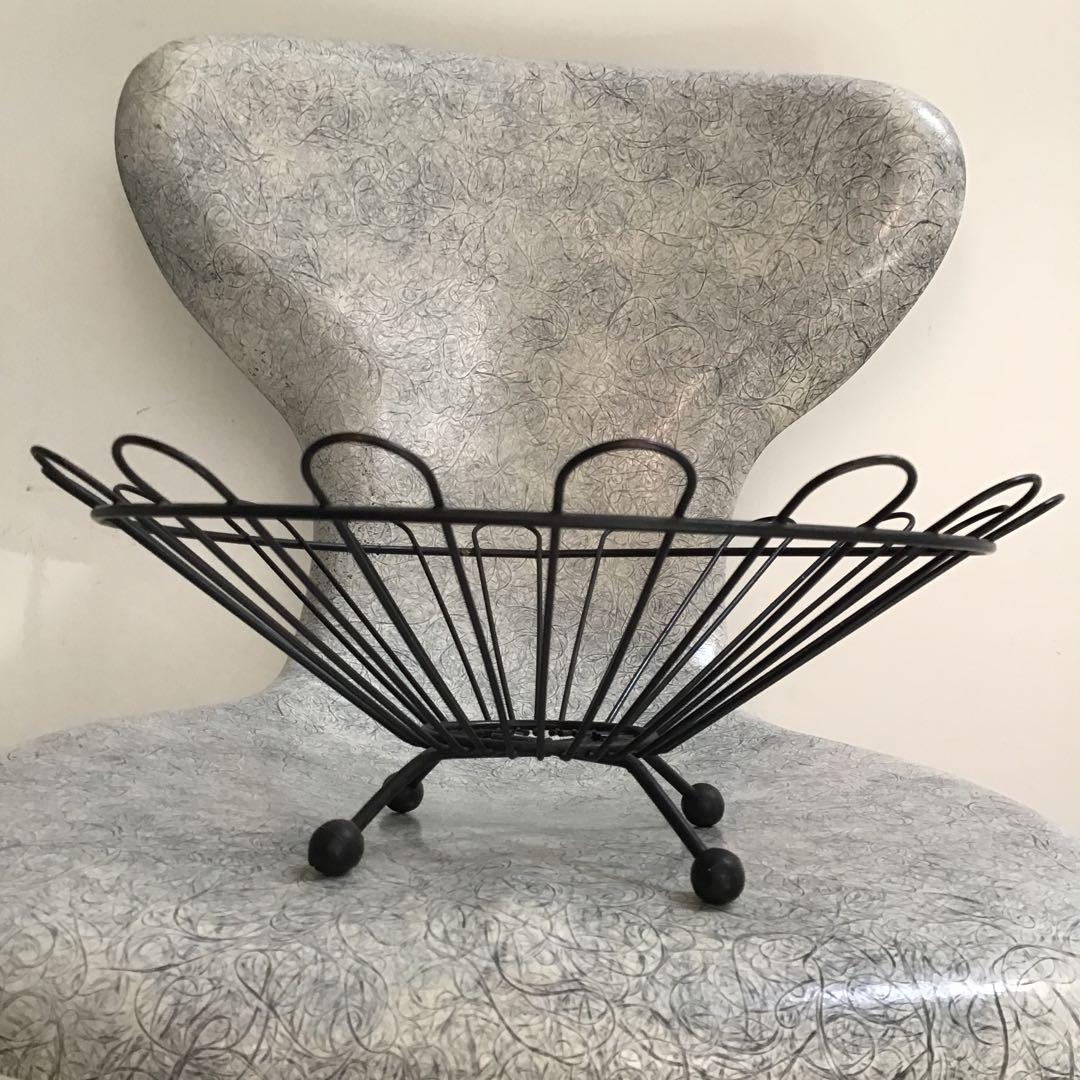 ミッドセンチュリー アイアン フルーツバスケット