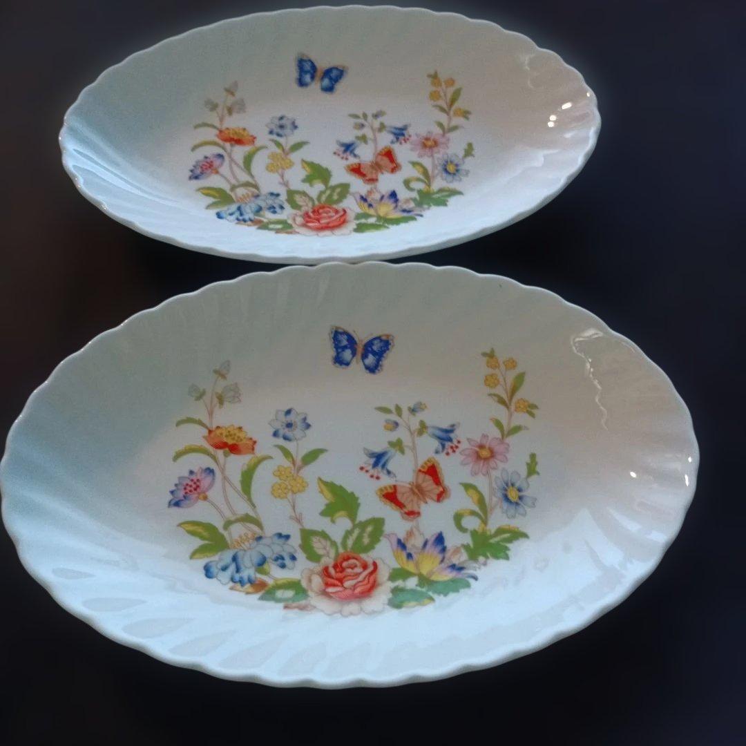 【エンズレイ】EYNSLEY　コテージガーデン　プレート　2枚　セット　英国製