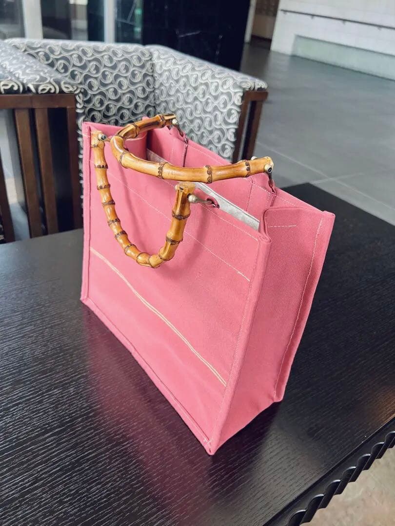 姫様　エジプト　文字　トートバッグ　手作り　一点もの　綴れ織　バングー