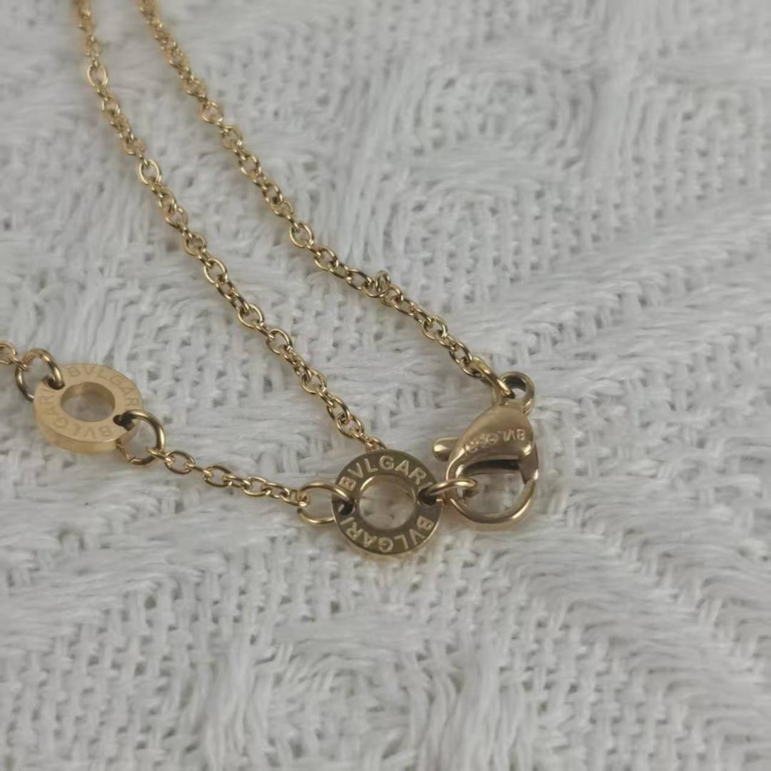 ビーゼロワンネックレス ピンクゴールド