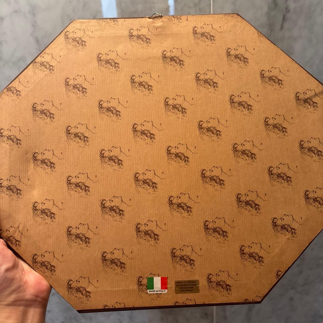 イタリア90年代ヴィンテージ上品なカモが素敵な高級感のある額縁の絵画