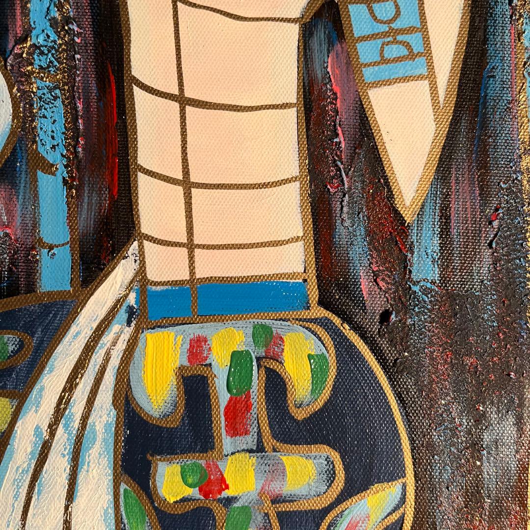 手書き油絵 オリエンタルレディ 絵画 インテリア 油彩画