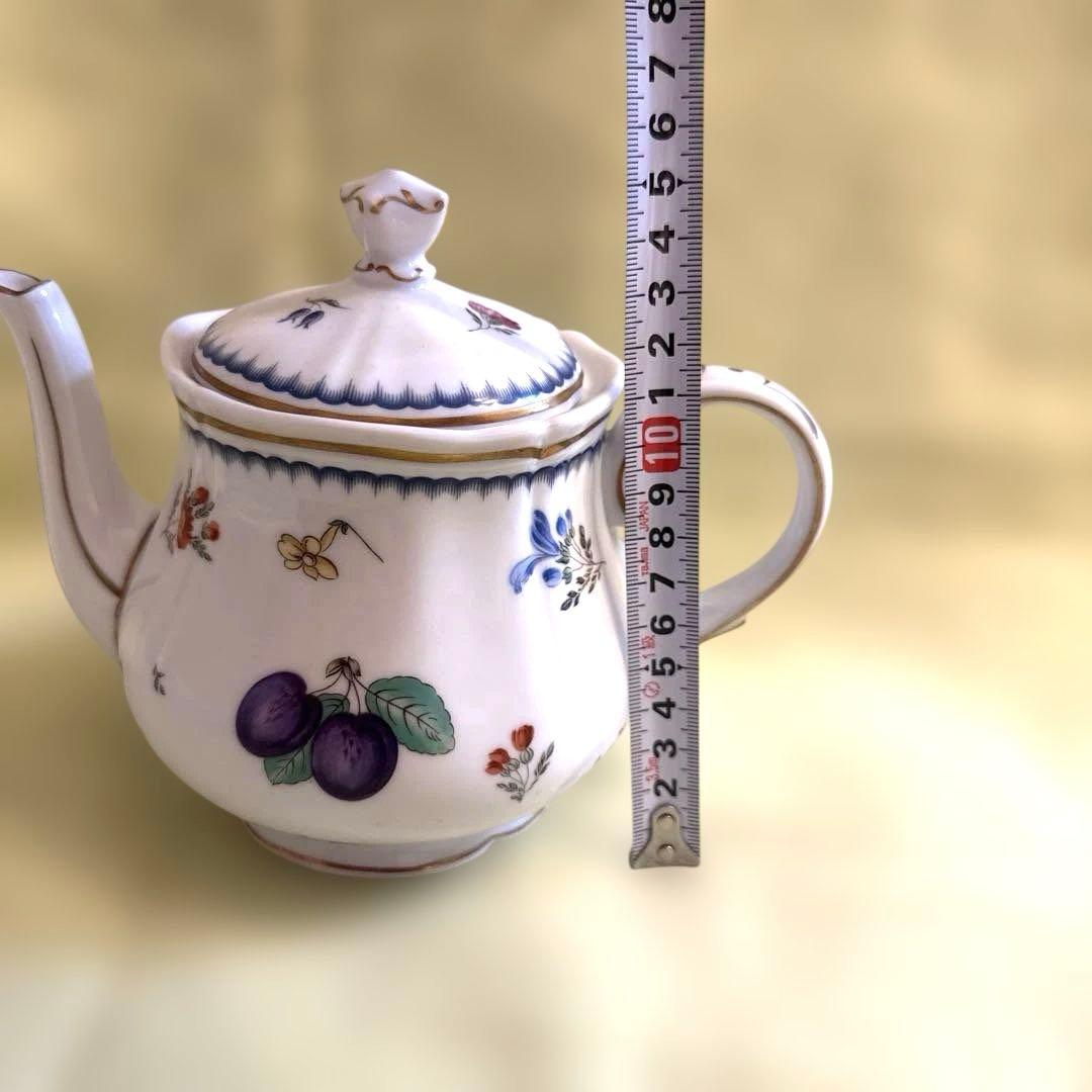 ジノリ　イタリアンフルーツ　ティーポット　金継ぎ用